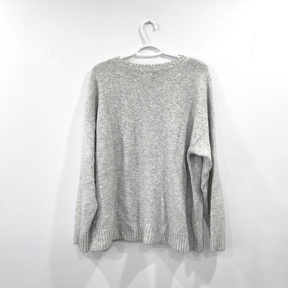 Ava & Viv Gray Sequined Sweater Size 1X Women's Plus Size - Picture 8 of 9